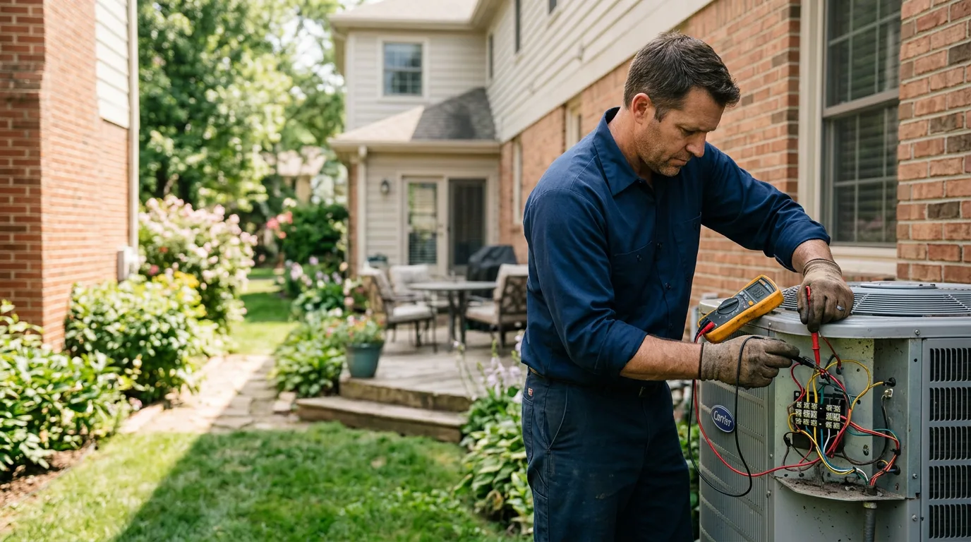 HVAC technician working near Myers Flat, CA